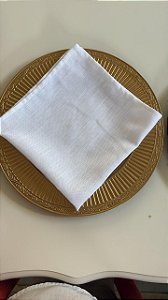 Guardanapos brancos linho misto