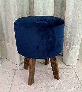 Puffes redondos azul anil 45cm
