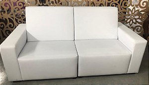 Sofá branco courino