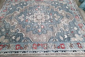 Tapete Flor de Lotus azul