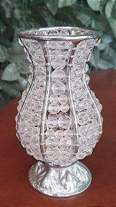 vasinho prata de miçangas