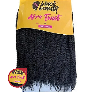 Cabelo Marley Afro Twist Braids (Cor 1) 300G - Black Beauty
