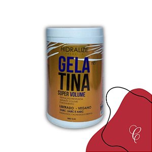 Gelatina Super Volume Hidralize Liberado e Vegano 1kg - Todos os Tipo de Cabelo