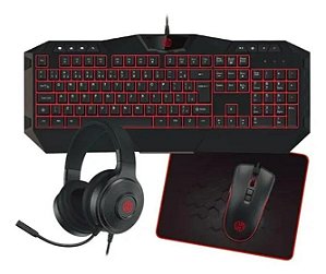 Kit Teclado Mouse Headset E Mousepad Gamer da Marca Hoopson Tpc-067vr