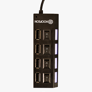 Hub com 4 Portas USB: 2.0 HUB-004
