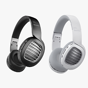 Fone de Ouvido Headphone Hoopson, Sem Fio, Bluetooth, Drivers de 40mm, Branco, F-403-BC