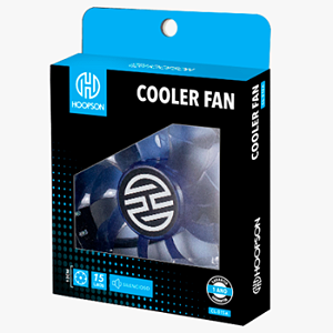 Cooler Fan para Gabinete 120mm 15 Leds Azul HOOPSON - CL-015A