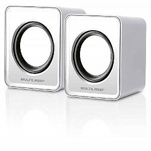 CAIXA DE SOM 2.0 MINI 3W RMS BRANCO