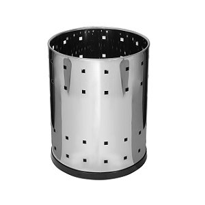 LIXEIRA TELADA EM ACO INOX 13L (SACO 20L) - B