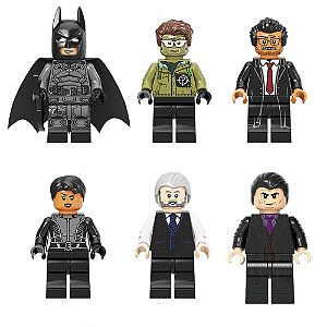 Boneco Bloco de Montar Batman Kit com 6 Personagens