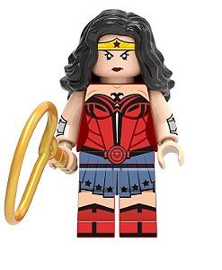 Boneco Bloco de Montar Princesa Diana DC - Mulher Maravilha