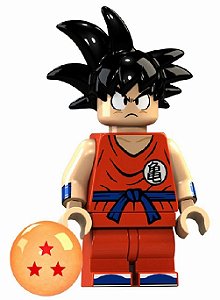 Boneco Bloco Montar Goku Instinto Superior Dragão Ball - Stocktoys