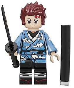 Action Figure Gyutaro Lua Superior Demon Slayer Colecionavel