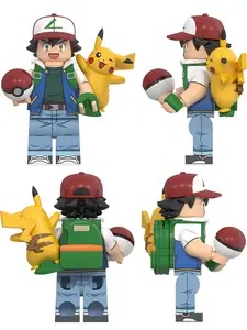 Conjunto Com 3 Pokemons Coleção Ash Boneco Brinquedo Pokemon em