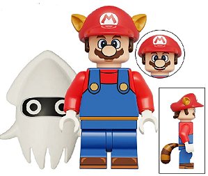 Boneco Bloco Montar Mario Bros Guaxinim