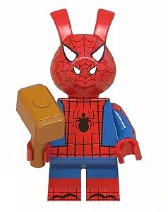 Boneco Bloco de Montar Spider-Ham Marvel