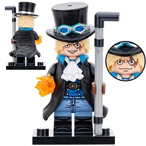 Boneco bloco de Montar One Piece Sabo