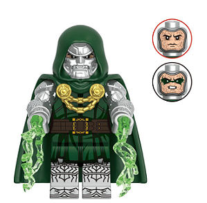 Boneco Bloco de Montar Marvel Vilão Dr. Doom – Doutor Destino