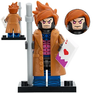 Boneco Bloco de Montar X-Men Gambit