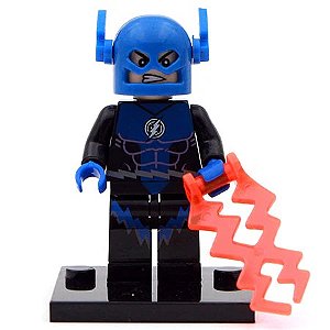 Boneco Bloco de Montar Flash Blue Lanterna – Com Escudo