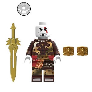 Boneco Bloco de Montar Kratos Armored God Of War