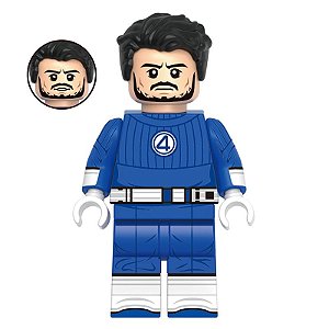 Boneco Bloco de Montar Quarteto Fantástico Senhor Fantástico