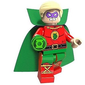 Boneco Bloco de Montar Alan Scott Lanterna Verde da Era de Ouro - DC