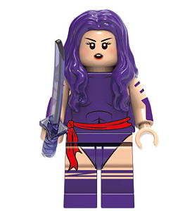 Boneco Bloco de Montar Psylocke X-Men