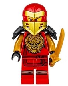 Boneco Bloco de Montar Ninjago Mestre da Montanha Kai