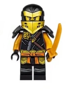 Boneco Bloco de Montar Ninjago Mestre da Montanha Cole