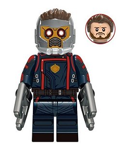 Boneco Bloco de Montar Guardiões da Galaxia Star-Lord Senhor Das Estrelas