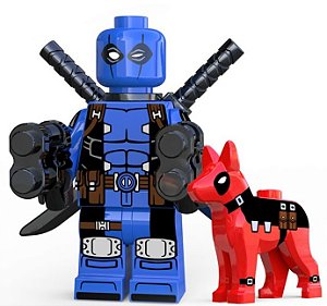 Boneco Bloco de Montar Deadpool Blue