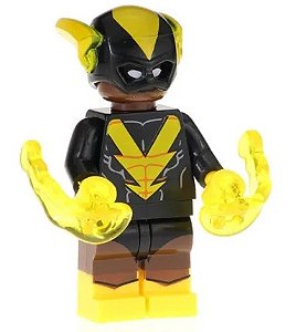 Boneco Bloco de Montar Vulcão Negro DC – Black Vulcan