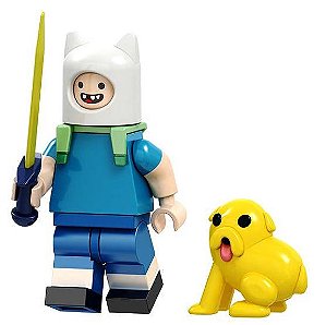 Boneco Bloco de Montar Hora de Aventura Finn