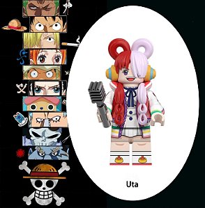 Boneco Bloco de Montar Cantora Uta One Piece