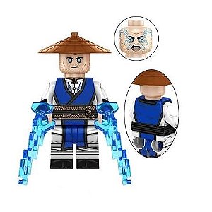 Boneco Bloco de Montar Raiden Mortal Kombat