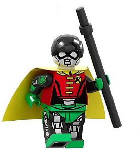 Boneco Bloco de Montar Robin Robot DC