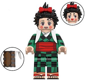 Boneco Bloco de Montar Tanjiro Sumiko Demon Slayer