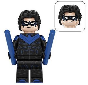 Boneco Bloco de Montar Asa Noturna (Nightwing)