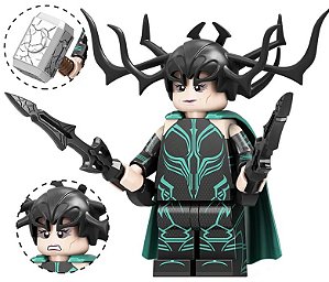 Boneco Bloco de Montar Super Hela Deusa da Morte