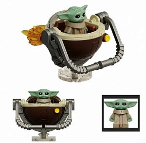 Boneco Bloco de Montar Grogu Yoda Star Wars