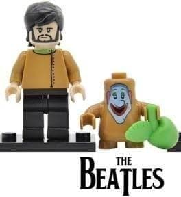 Boneco Bloco de Montar George Harrison Banda de Rock dos Beatles