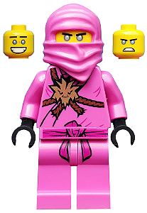 Boneco Bloco de Montar Avatar Pink Zane Ninjago