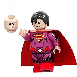 Boneco Bloco de Montar Superman Team Mystery DC