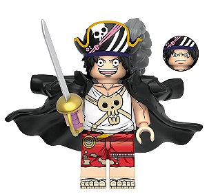 Boneco Bloco de Montar Monkey D. Luffy Classico