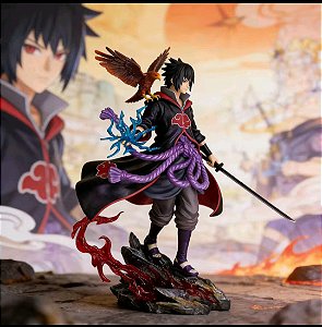 Boneco Naruto Sasuke Uchiha Akatsuki