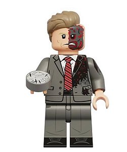 Boneco Bloco Montar Duas-Caras DC (Two-Face)