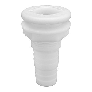 Saída de Costado Branca Para Bomba de Porão - 1.1/8 Polegadas