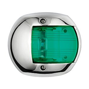 Luz de Navegação Boreste Verde Em LED 12V Aço Inox 316