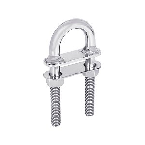 Ferragem de Popa U-bolt 3/8 Pol Placa Soldada em Aço Inox Para Embarcações